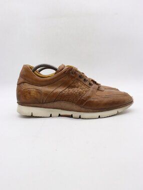 Bed Stu Cobbler Brown Leather Men's Size EU 44 Casual Lifestyle Sneakers Italy